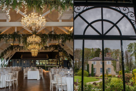 The Old Rectory: crystal chandeliers for romantic weddings in Ireland